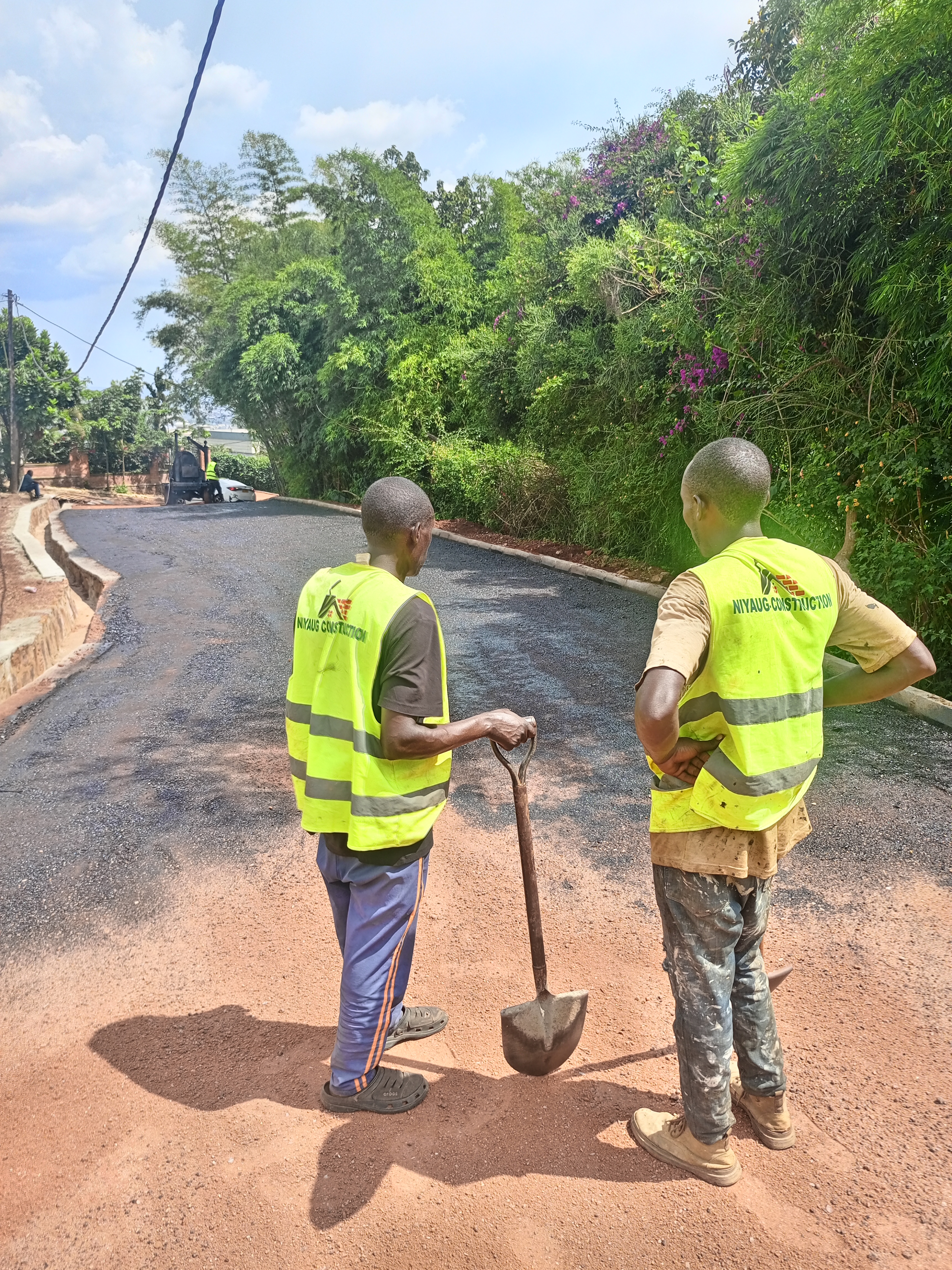 Progress on Bumbogo Asphalt Road